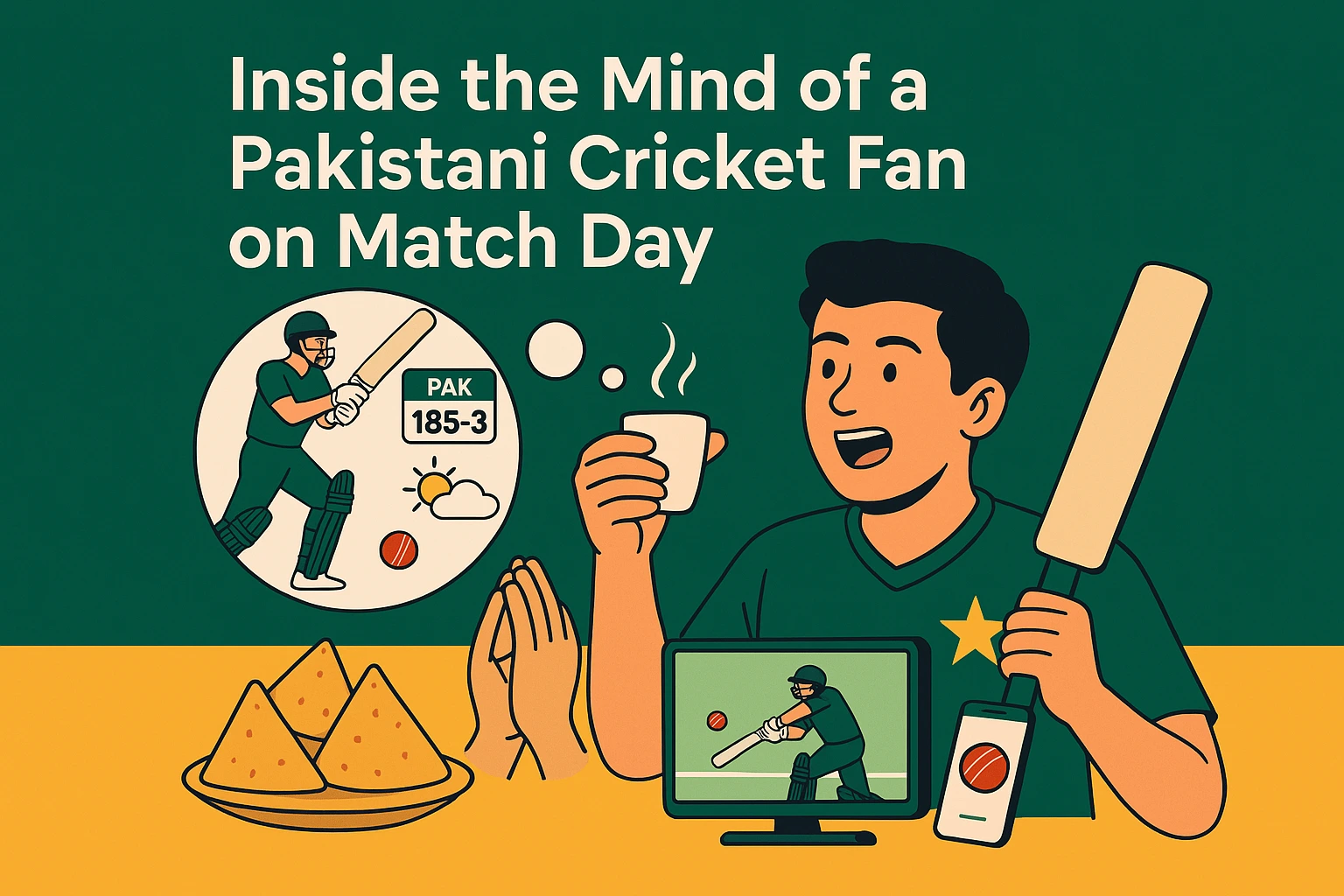 Pakistani Cricket Fan on Match Day