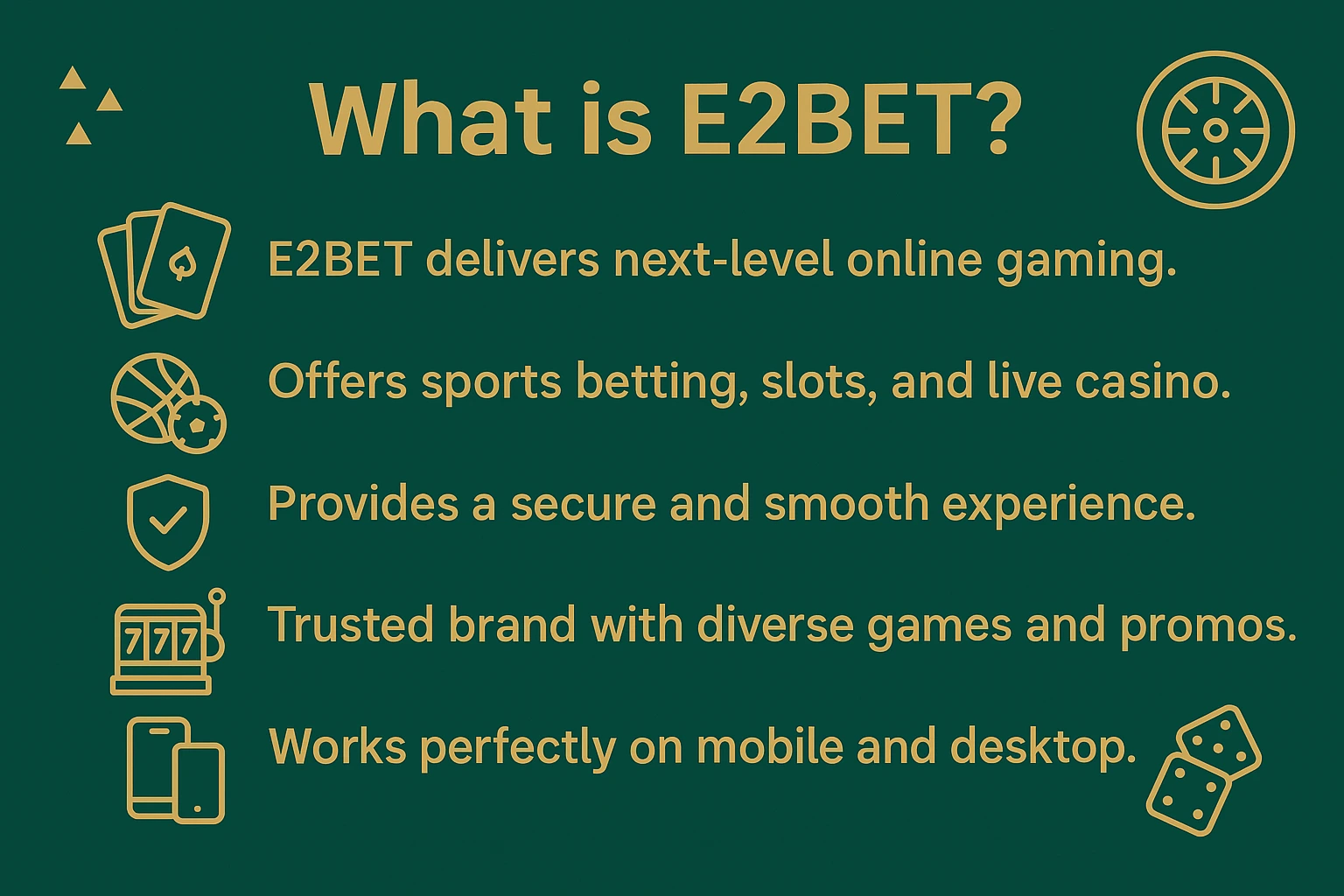 What is E2BET
