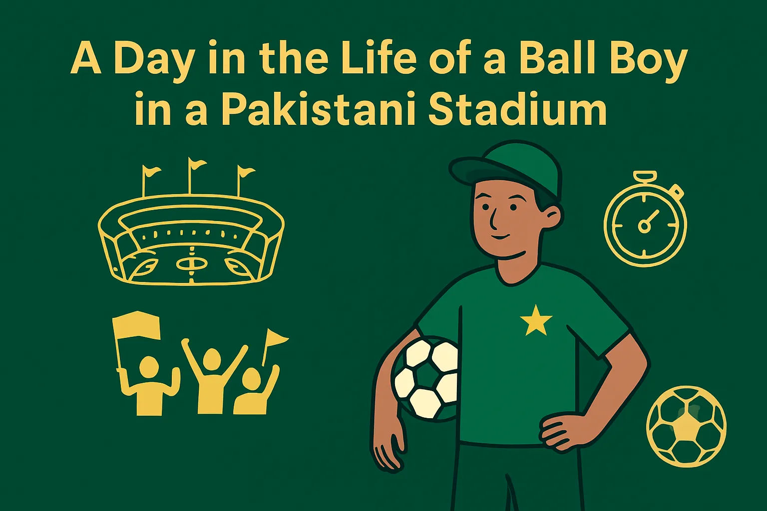 Ball Boy in a Pakistani Stadium