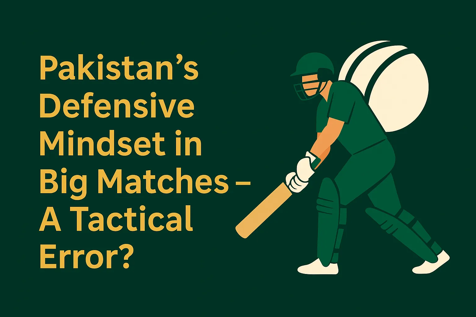 Pakistan’s Defensive Cricket Mindset
