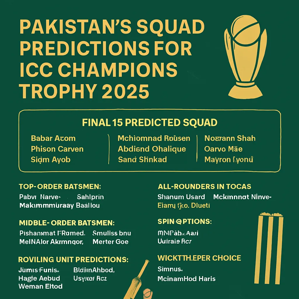 Pakistan's ICC Champions Trophy 2025